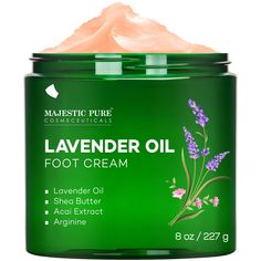 PRICES MAY VARY. premiumFoot Cream – Majestic Pure Lavender Oil Warming Foot Cream is formulated with skin loving ingredients such as Lavender Oil, Peppermint Oil, and Shea Butter to soften and moisturize dry rough skin. It contains No Harmful Chemicals and can be used by Men & Women Warming Foot Cream – Relax while massaging the Lavender Oil Foot Cream into the skin. The cream creates a warming sensation that helps you unwind while pampering those tired feet. Excellent Foot Massage Cream – Lave Foot Cream, Rough Skin, Cream Lotion, Lavender Oil, Tea Tree Oil, Makeup Skin Care, Skin Moisturizer, Shea Butter, Peppermint