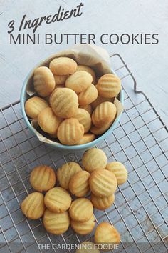 3 INGREDIENT MINI BUTTER COOKIES
Looking for bite sized cookies? Then I have you covered with my easiest ever, 3 ingredient mini butter cookies. Light, deliciously buttery and crisp, these make perfect cookie jar fillers, tea time treats or great to share as gifts. Low Ingredient Baking Recipes, Easy Tea Time Treats, Short Bread Cookie Recipe 3 Ingredients, Fast Cookies 3 Ingredients, Easiest Cookie Recipe 3 Ingredients, Easy Tea Biscuits 3 Ingredients, Three Ingredients Cookies, 3 Ingredient Butter Cookies Easy