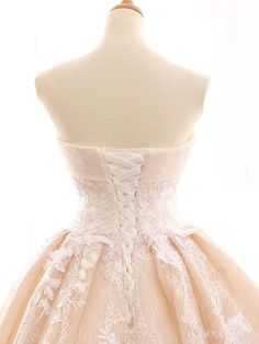 Strapless Lace Ball Gown Prom Dresses For Teens Sweet 16 Quinceanera D – SheerGirl Prom Dresses Long Plus Size, Prom Dress Champagne, Prom Dresses Long Black, Strapless Ball Gown, Prom Dresses Burgundy, Ball Gown Prom Dresses, Gown Prom Dresses, Wedding Dresses Lace Ballgown, Decor Videos