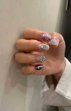 Asian Nails, Hippie Nails, Minimal Nails, Cute Gel Nails, Nails Only, Soft Nails, Kawaii Nails, Minimalist Nails, Fire Nails