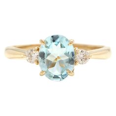 Gia Certified Yellow Gold Topaz Ring, Oval Yellow Gold Topaz Ring With Vvs Clarity, Gia Certified Yellow Gold Topaz Wedding Ring, Aquamarine Gold Ring, Wedding Ring For Her, Art Deco Wedding Rings, Emerald Cut Rings, Promise Ring Gift, Aquamarine Engagement Ring