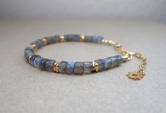 Creating Jewelry, Layered Bracelets, Bracelet Beaded, Beaded Jewelry Diy, Jewelry Diy, Bracelet Gift, Gold Vermeil, Labradorite, Diy Jewelry