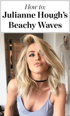 Julianne Hough's hairstylist Riawna Capri shows you how to get easy beach waves (and how to tone them down if you overcurl your hair). Click through for the how-to video! Cool Blonde Hair, Blonde Hairstyles, Beautiful Hairstyles, Julianne Hough, Hair Blonde, Long Bob, Hair Envy, Blonde Hair Color, Hair Dos