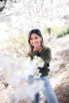 Cherry Blossom charm- she blooms with nature's grace in a simple, beautiful portrait. Cherry Blossom Portrait, Blossom Pictures, Cherry Blossom Pictures, Spring Cherry Blossoms, Sakura Season, Profile Pic Ideas, Portrait Photos, Profile Pic