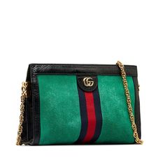 GUCCI Ophidia Crossbody BagThe Ophidia crossbody bag features a suede body, a gold-tone chain strap, a magnetic snap button closure, and an interior slip pocket.Length: 20.00cm x Width: 32.00cm x Depth: 9.00cm. Gucci Ophidia, Bag Gucci, Timeless Handbag, Diaper Backpack, Luxe Fashion, Bags Designer Fashion, Exclusive Bag, Casual Backpack, New Bag