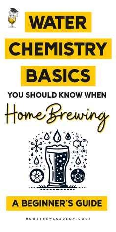 the title for water chemistry basics you should know when home brewing