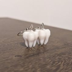 Look at those pearly whites! These teeth are made for chomping, and that's just what they'll do. They're lightweight, handmade, and no dental hygiene is required! Tooth Earrings, Dental Hygiene, Jewelry Earrings Dangle, Etsy Earrings, Dangle Drop Earrings, Look At, Dangle Earrings, Jewelry Earrings, Drop Earrings