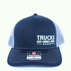 Trucks Keep America Great Hats Richardson Snapback Trucker Hats in Pink, Black, Gray: 'Trucks Keep America Great' for true truck lovers. Richardson 112 Snapback trucker hat Mesh backing high quality embroidered Size- Snapback adjustable size Colors- Pink, Gray, and Black Trucker Baseball Cap With Curved Brim, Gray Trucker Baseball Cap With Curved Bill, Gray Trucker Cap With Curved Bill, Trucker Style Snapback Baseball Cap, Trucker Snapback Hat With Flat Bill, Gray Trucker Snapback Hat With Curved Bill, Trucker Snapback Hat With Letter Print, Trucker Snapback Hat With Curved Bill, Gray Trucker Hat With Curved Brim