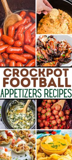 Crock Pot Appetizers – If you’re looking for simple and quick appetizers for your next party, these easy crock pot appetizers will save your time and sanity! Easy slow cooker appetizer recipes fit to feed a whole crowd! Game day appetizers, game day party recipes, football food, football party appetizers, game day appetizers dips, football game snacks, hot dip superbowl dips easy, superbowl party food ideas. Tailgate Easy Appetizers, Foot Ball Party Foods, Superbowl Apps Easy, Game Day Appetizers Crock Pots, Football Themed Snacks Appetizers, Football Dip Ideas, Best Gameday Appetizers, Healthy Gameday Appetizers, Football Food Healthy Easy