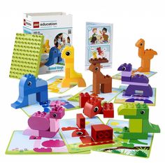 the lego education set is in its box and ready to be assembled into an animal shape