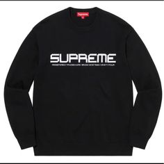 Gorgeous Sweater! Brand New Still In Original Package! Supreme Sweater, White Supreme, Sweaters Crewneck, Split, Men Sweater, Man Shop, Brand New, Black And White, Tags