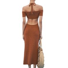 Halter Tie Vacation Knitted Maxi Dresses for Women Summer Elegant Sexy Party Cut Out Backless Bodycon Dress Beach Vestidos Maxi Dresses For Women, Backless Bodycon Dresses, Summer Elegant, Dress Beach, Maxi Knit Dress, Beach Dresses, Dresses For Women, Maxi Dresses, Cut Out