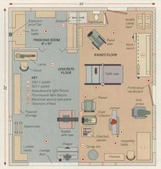 a floor plan for a house with different rooms