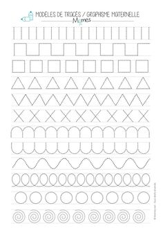 a printable worksheet for the letter m with circles and lines on it