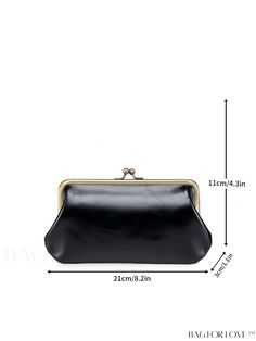 BagForLove - Premium Genuine Leather Minimalist Clutch Bag - Elegant Small Kiss Lock Design Product Description Color Black Type Dome Bag Bag Size Small Pattern Type Plain Closure Type Kiss Lock Material Genuine Leather Size Chart INCH CM Bag Length Bag Width Bag Height 8.3 inch 1.2 inch 4.3 inch Bag Length Bag Width Bag Height 21 cm 3 cm 11 cm Details Pictures Similar Products h2 { text-align: center; } /* æ¢è¡ */ li{ white-space: normal; word-break: break-all; word-wrap: break-word; } .red-box { width: 100%; display: flex; flex-direction: row; flex-wrap: wrap; justify-content: center; } .red-box > div { width: 190px; height: 250px; margin: 10px; } .red-box > div > a > img { width: 190px; height: 250px; } .size-box { width: 100%; margin: auto; white-space: nowrap; } .table { border-coll Black Pouch For Daily Use, Classic Black Portable Shoulder Bag, Large Capacity Rectangular Coin Purse, Elegant Large Capacity Wallets For Daily Use, Elegant Large Capacity Clutch Wallet, Elegant Large Capacity Wallets, Black Rectangular Office Pouch, Rectangular Black Office Pouch, Black Travel Clutch With Large Capacity