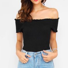 Smocked, Off The Shoulder Top From Ambiance, A F21 Carried Brand. New With Tags Attatched. This Cute, Smocked Basic Black Top Is An Easy Basic To Add To Your Collection. Featuring A Fun Off The Shoulder, This Cute Top Would Go Great With Any Pair Of High Waisted Jeans And Shoes For An Easy Everyday Look. Feel Free To Make An Offer! Summer Top With Smocked Bodice For Night Out, Summer Tops With Smocked Bodice For Night Out, Smocked Bodice Top For Summer Night Out, Casual Off-shoulder Smocked Top For Summer, Casual Off-shoulder Smocked Top, Fitted Off-shoulder Smocked Casual Top, Fitted Off-shoulder Casual Smocked Top, Spring Smocked Fitted Top For Night Out, Black Summer Smocked Top With Smocked Back