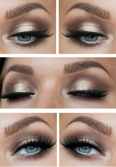 #SkinCare #Eye #Makeup by dressvenus. Bronzed Makeup Tutorial, Make Up Mata, Brunette Makeup, Makeup Tip, Bronze Makeup, Wedding Hair Makeup