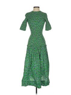 Rhode Cocktail Dress Size: 2X-Small Green Dresses - used. No Fabric Content, High Neck, Midi/Calf Length, Short Sleeve | Rhode Cocktail Dress: Green Dresses - Used - Size 2X-Small Cocktail Dress Green, Green Cocktail Dress, Green Cocktail, Green Dresses, Green Dress, High Neck, Cocktail Dress, Women Handbags, Womens Dresses