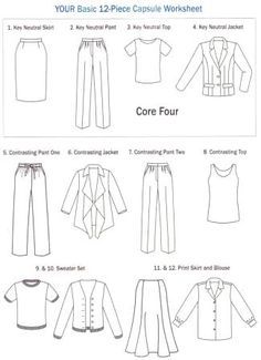 Vintage Capsule Wardrobe, Wardrobe Plan, Professional Wardrobe Essentials, Capsule Dressing, Core Wardrobe, Garment Sewing, Capsule Wardrobe Work, Simple Wardrobe