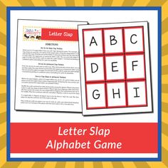 the letter slap alphabet game for kids