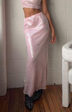 Pink Sequin Maxi Skirt

How to style:
This pink maxi skirt () is the perfect statement outfit for New Years Eve (). Pair with the matching top and some statement heels () and you'll be ready to welcome in the new year.

Features:
  
 * Light weight material 
 * Slight stretch material 
 * Fully lined  
 * Sequins 
 * Elastic waistband 
 * Maxi length Light Pink Maxi Skirt, Sequin Maxi Skirt, Maxi Sequin Skirt, Pink Maxi Skirt, Statement Heels, Pink Sequin Dress, Prom Midi Dress, Statement Outfit, 60's Dress