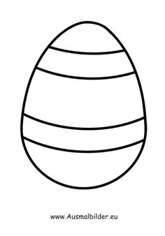 an egg is shown in black and white, with the word ausmalbilder eu on