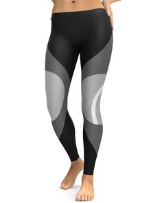 Be Bright, Be Happy, Be You in the new Gearbunch Colorblock range. Our designer has created this bold design of white, grey and black, showing grey is not dull and boring! The perfect legging for all kinds of workouts, lounging on the couch and everything in between. Black Stretch Modern Leggings, Functional Black Color Block Activewear, Modern Black Sports Bottoms, Black Color Block Activewear For Yoga, Sporty Gray Leggings For Training, Sporty Gray Training Leggings, Gray High Stretch Sporty Leggings, Sporty Black Color Block Leggings, High Stretch Gray Sporty Leggings