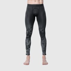 Axel Compression Pant Dragon Mono Breathable Compressive Bottoms For Streetwear, Fitted Techwear Bottoms For Sports, Breathable Fitted Techwear Activewear, Breathable Fitted Activewear Techwear, Leggings For Men, Mens Workout, Athletic Style, Mens Workout Clothes, Compression Pants