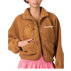 Customize this super soft cozy sherpa jacket! 1. Pick font type 2. Pick font color 3. Choose what text you would like **LIST THE ABOVE IN THE PERSONALIZATION BOX! Teddy Snap, Aw 23, Mountain Outfit, Sherpa Coat, Sherpa Jacket, Warm Jacket, Computer Monitors, Workout Gear, Comfortable Fashion