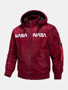 Material: polyesterPackage included: 1*Jacket Nasa, Bomber Jacket, Embroidery