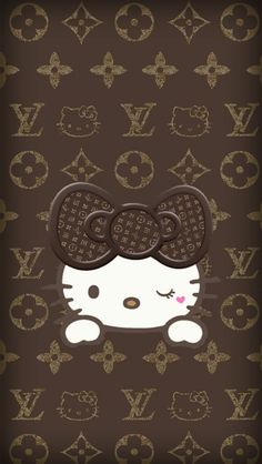 an image of a hello kitty wallpaper