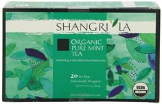 organic pure mint tea from shangri la, 20 counts per box by shangri la