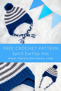 the free crochet pattern for a striped hat