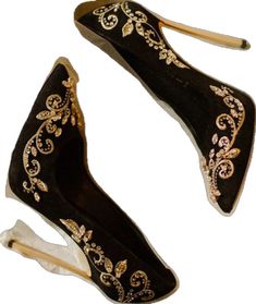 Embroidered Pointed Toe Wedding Shoes For Party, Elegant Embellished High Heels, Luxury Embellished Wedding Shoes, Formal Embroidered High Heel Wedding Shoes, Formal Embroidered Pointed Toe Wedding Shoes, Embroidered High Heel Wedding Shoes For Evening, Embroidered Pointed Toe Wedding Shoes, Hand Embellished Elegant Heels, Elegant Hand-embellished Heels