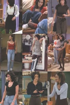 Monica Geller Outfits, Style Année 80, Rachel Green Outfits, Stile Blair Waldorf, 90’s Outfits, Friends Outfit, Friends Outfits, Friends Style, 90s Inspired Outfits