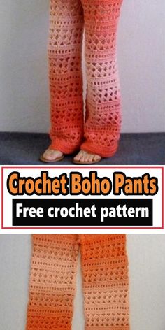 crochet boho pants free pattern