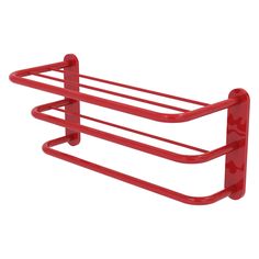 #finish_Fire Engine Red Towel Shelf, Red Towels, Hotel Style, Three Tier, Drying Rack, Fire Engine, Brass Material, Towel Rack, Space Saving