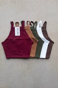 Ribbed Crop Top Textured Square Neck Halter Pair it with some jeans or leggings and a flannel! 92% Polyester 8% Spandex