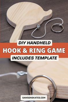 the diy hand held hook and ring game includes templates