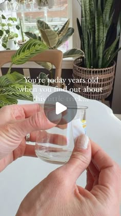 someone is holding an empty glass bottle in their hand with the caption you're today years old, when you've got out about this little time