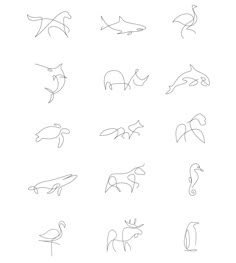 the different types of animals that can be seen in this drawing lesson on how to draw them