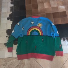 Lazy Oaf Rare Sold Out Mr Men Collection Heavy Cotton Cardigan Size L Brand New Have Tags But Fell Off Can Send Oversized Unisex Fit Can Fit To 2x Lazy Oaf, Mr Men, Cotton Cardigan, Men's Collection, Heavy Cotton, Sweaters & Cardigans, Blue Green, Sweaters For Women, Brand New