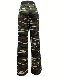 F00207215-102 Stretch Military Camouflage Bottoms, Fitted Camouflage Cargo Pants, Spring Military Wide Leg Pants, Military Style Wide Leg Summer Bottoms, Stretch Camouflage Cargo Pants, Casual Stretch Camouflage Cargo Pants, Camouflage Wide Leg Military Pants, Spring Camouflage Straight Leg Pants, Full Length Camouflage Military Bottoms