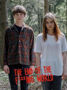 two people standing next to each other in the woods with text reading the end of the fixing world