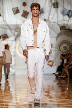 Versace Men Cologne, Versace Menswear, House Of Versace, White Dress Shoes, Vintage Man, Milan Fashion Weeks, Men Model, Rolex Daytona, Omega Speedmaster