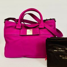 Kate Spade New York Goldie Primrose Hill Shoulder Bag Product Details: Condition: Nwt With Defect. Light Creases Due To Storage. Light Scratch In Front (See Last Picture). Leather (Exterior)/ Fabric (Interior) Color: Hot Fuchsia Handle: 4.5" Drop Strap: 21" Drop Dimension: 12.5" (W) X 10" (H) X 4" (D) Comes With Dust Bag Designer Pink Satchel For Travel, Kate Spade Pink Bag With Top Carry Handle, Kate Spade Pink Bags For Evening, Pink Kate Spade Bag For Evening, Pink Kate Spade Evening Bag, Pink Formal Satchel With Detachable Strap, Formal Pink Satchel With Top Carry Handle, Designer Pink Shoulder Satchel, Formal Pink Satchel With Detachable Strap