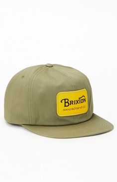 The Brixton Grade Snapback Hat offers a sleek, urban look with its flat bill and adjustable snapback closure for a customized fit. Featuring a standout patch detail on the front, this hat combines style and functionality effortlessly.Flat billAdjustable snapback closurePatch detail on the front Brixton Mens Grade Snapback Hat - Green Spring Snapback Baseball Cap With Logo Patch, Spring Logo Patch Snapback Baseball Cap, Flat Brim Hats With Logo Patch For Spring, Urban Snapback Hat For Spring, Urban Snapback Hat With Logo Patch And Curved Brim, Green Urban Snapback Hat With Flat Bill, Urban Baseball Cap With Logo Patch And Flat Brim, Urban Flat Brim Baseball Cap With Logo, Urban Style Flat Brim Baseball Cap With Logo Patch