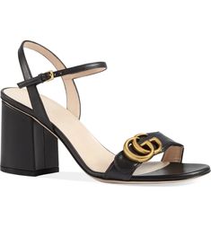 Gucci GG Quarter Strap Sandal (Women) | Nordstrom Strap Sandals Women, Handbag Shoes, Gucci Shoes, Block Heels Sandal, Sandal Women, Luxury Items, Strap Sandals, Timeless Style, Women's Shoes Sandals