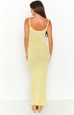 Beachwear Midi Dress For Poolside And Beach Season, Yellow Beach Dress For Vacation, Yellow Beachy Dress For Vacation, Midi Length Beach Dress For Poolside Season, Midi Length Beach Dress For Poolside, Midi Beach Dress For Poolside And Beach Season, Yellow Beach Dress For Beach Party, Yellow Beachy Dress For Beach Party, Yellow Beach Dress For Vacation Beach Party