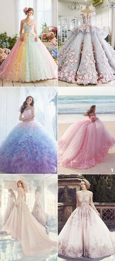 Eu usaria todos!! Single Dress, Popular Wedding Dresses, Gorgeous Wedding Dress, Different Dresses